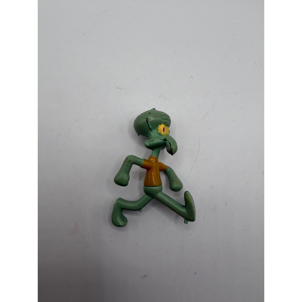 Vintage 2003 SpongeBob SquarePants Squidward PVC Figure Viacom Collectible Toy